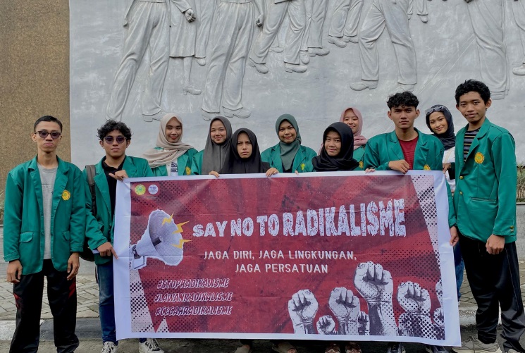 Lewat Kampanye Damai, Mahasiswa UMRI Tegaskan Komitmen Jaga NKRI