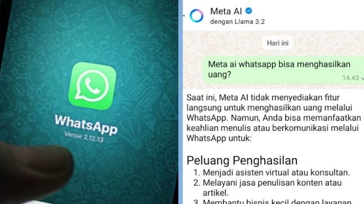 Meta AI WhatsApp Bisa Menghasilkan Uang? Ini Penjelasannya