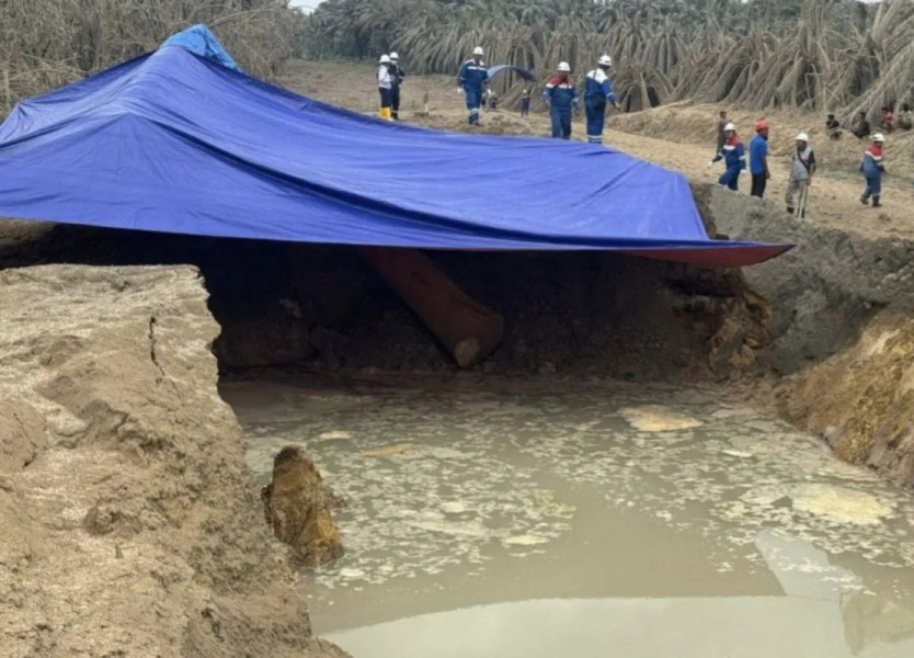 Kembali Pipa Gas PT TGI Meledak, Lima Unit Rumah Rusak di Inhu