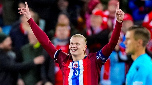 Haaland Jadi Top Skor Timnas Norwegia Sepanjang Masa