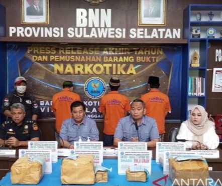 BNN: Sulsel Darurat Narkoba Urutan Kelima di Indonesia