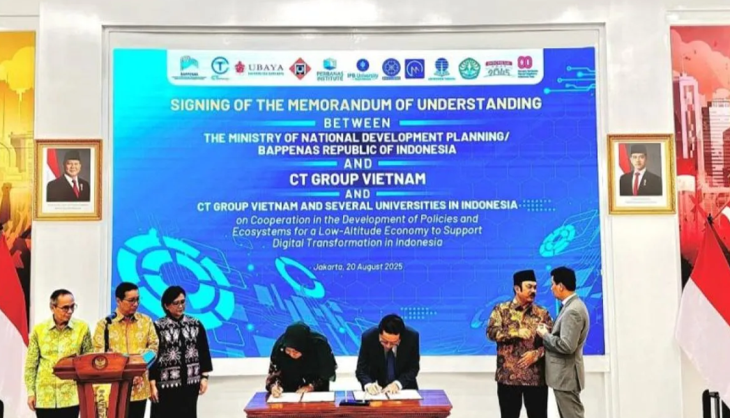 UNRI Dukung Transformasi Digital lewat Kerja Sama Bappenas-CT Group Vietnam