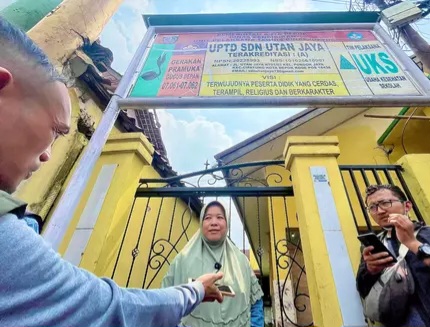 SD Utan Jaya Depok Digembok Lagi, Siswa Terpaksa Belajar dari Rumah