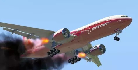 Bawa 425 Orang, Mesin Boeing 777 Red Wings Terbakar di Udara