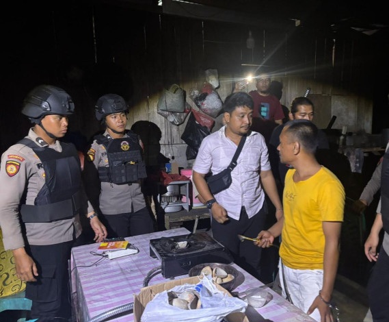 Polres Kuansing Tangkap Penambang dan Penadah Emas Ilegal