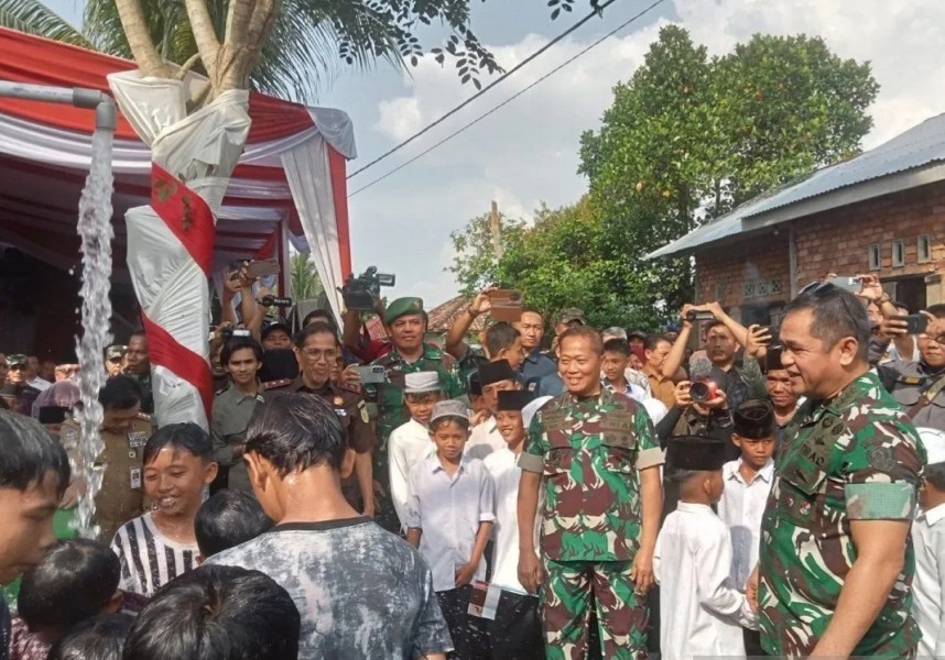 KSAD Jenderal TNI Maruli Simanjuntak Resmikan 47 Titik Program TNI AD Manunggal Air di Jambi
