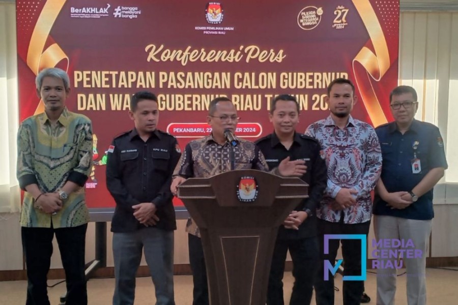 Penuhi Syarat, KPU Riau Resmi Tetapkan Tiga Pasang Calon Pilgubri 2024