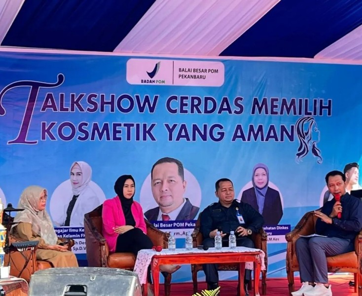 BBPOM di Pekanbaru gelar talk show cara cerdas pilih kosmetik aman