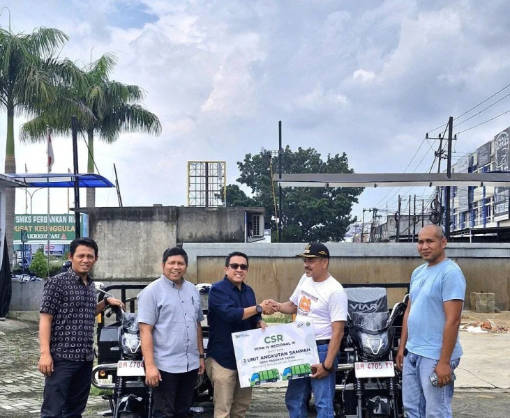 PTPN IV Regional III bantu atasi persoalan sampah di Pagaran Tapah