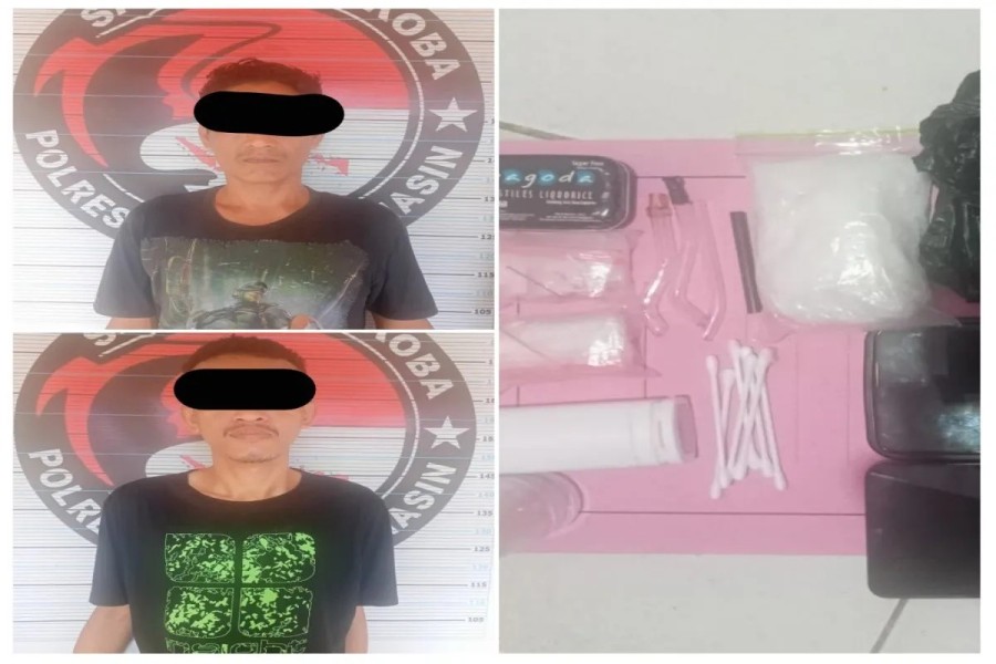 Polsek Banjarmasin Selatan Ciduk Dua Pengedar 94 Gram Sabu