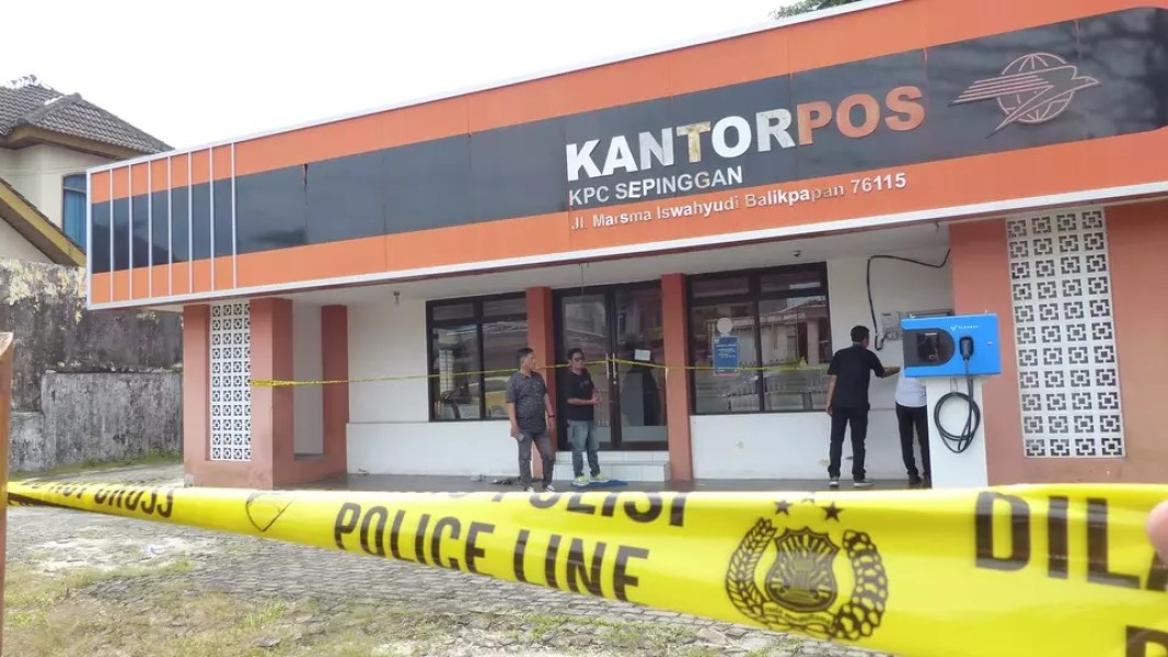 Perampok Kantor Pos Sepinggan Diburu, Polisi Turunkan Tim Inafis