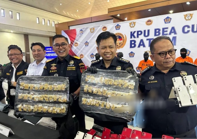 Bea Cukai Batam Gulung Sindikat Penyelundupan Narkoba, HP dan Emas