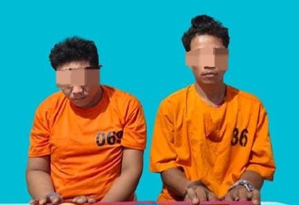 Transaksi Sabu Digerebek, Dua Pelaku Diamankan di Sorek Satu Pelalawan