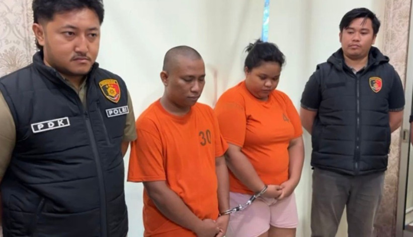 Pasutri Kompak Jual Narkoba, Paket Sabu Dibuang ke Semak