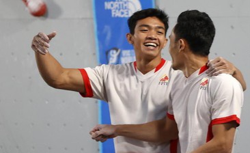 Kiromal Katibin Juara Piala Dunia Panjat Tebing di Amerika Serikat