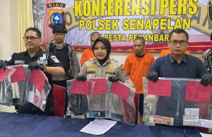 Polsek Senapelan Tangkap 3 Pengedar Narkoba, Sabu 13,16 Gram Disita