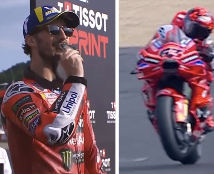 Duel Sengit dengan Marquez di Motegi, Bagnaia Sukses Kunci Sprint Race Pertama