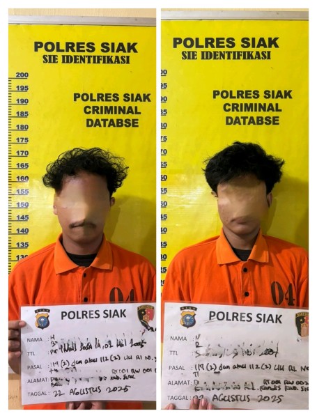Polsek Kandis Bekuk Dua Pengedar Narkotika, Amankan Barang Bukti Sabu 15,11 Gram