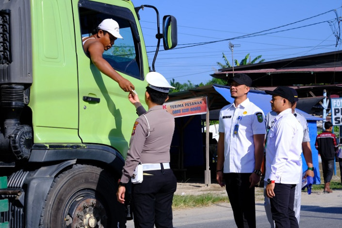 Sebanyak 185 Kendaraan Terjaring Razia Penertiban Pajak di Perawang