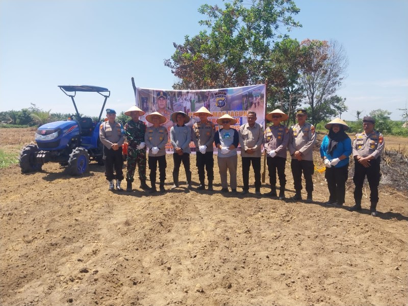 Polsek Kandis Gelar Peletakan Batu Pertama Rumah Layak Huni