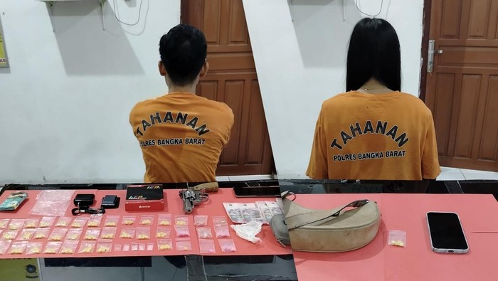 2 Pengedar Narkotika di Bangka Barat Ditangkap, Ekstasi dan Airsoft Gun Disita