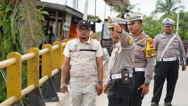 Jembatan Sungai Rokan di Rohul Kritis, Ini Langkah Ditlantas-PUPR Riau