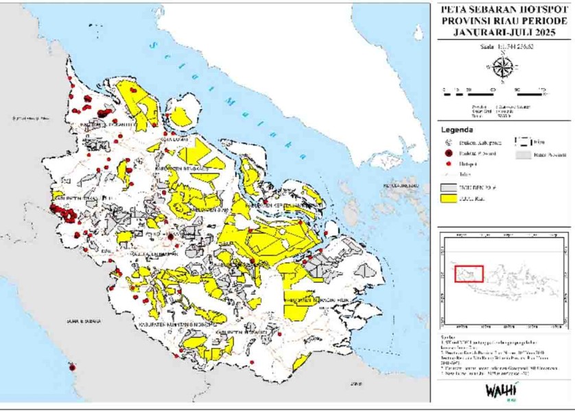 Walhi Riau Desak Tindakan Tegas dan Cabut Izin Korporasi Pelaku Karhutla di Riau