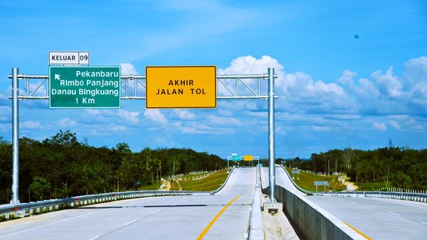 Pekerjaan Tuntas, Panjang Tol Pekanbaru - Bangkinang jadi 40 Km