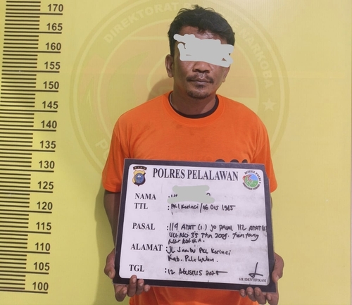 Polres Pelalawan Amankan 8 Paket Sabu, Bekuk Tersangka di Pangkalan Kuras