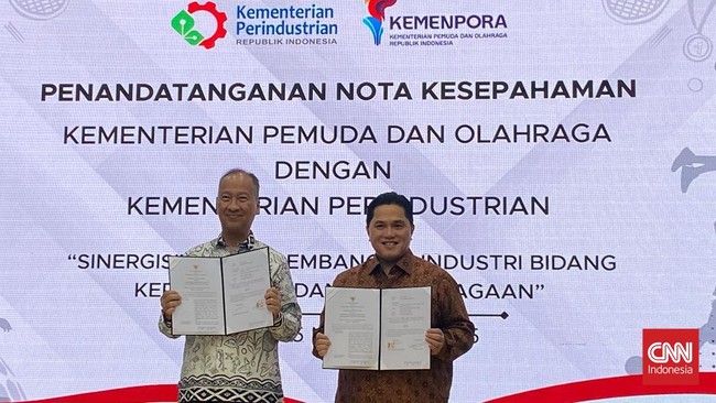 Kemenpora Gandeng Kemenperin Genjot Industri Olahraga