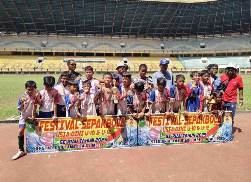 SSB Rumbai Soccer Club Binaan PHR Juara Piala KONI Pusat Zona Riau