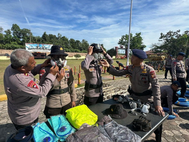 Hadapi Karhutla, Brimob Polda Riau Tingkatkan Kewaspadaan