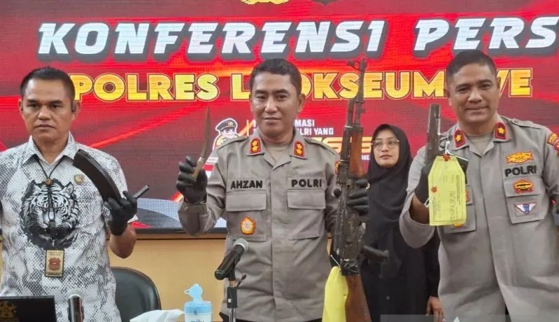 Polisi sita Senjata Ilegal di Lhokseumawe, Ada Senapan AK 47