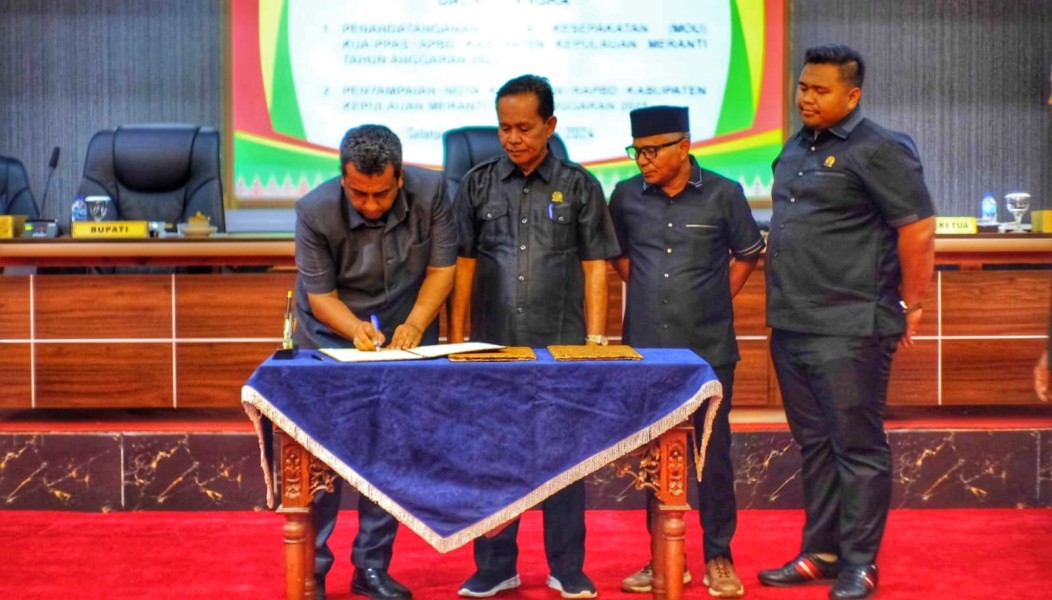 DPRD Kepulauan Meranti Tandatangani Nota Kesepakatan KUA-PPAS APBD 2025 Sebesar Rp 1,3 Triliun