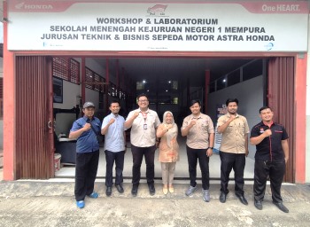 PT. Capella  Dinamik Nusantara  Riau Tingkatkan Kualitas SMK Binaan Bidang Teknik Bisnis Sepeda Motor