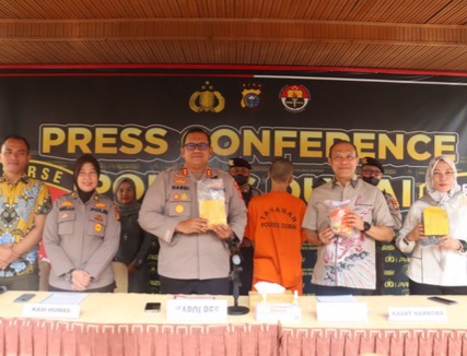 Bertuliskan 99 Durien, Polres Dumai  Gagalkan Peredaran 1 Kg Sabu di Pelabuhan Roro