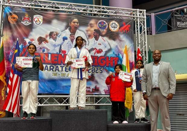 Karateka Pelalawan Naik Podium di Intenational Silent Knight Karate Cup 2025 di Malaysia