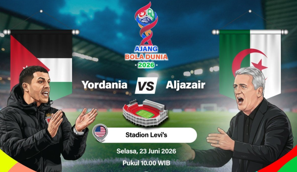 Aljazair petik kemenangan perdana Piala Dunia 2026 dengan kalahkan Yordania 2-1
