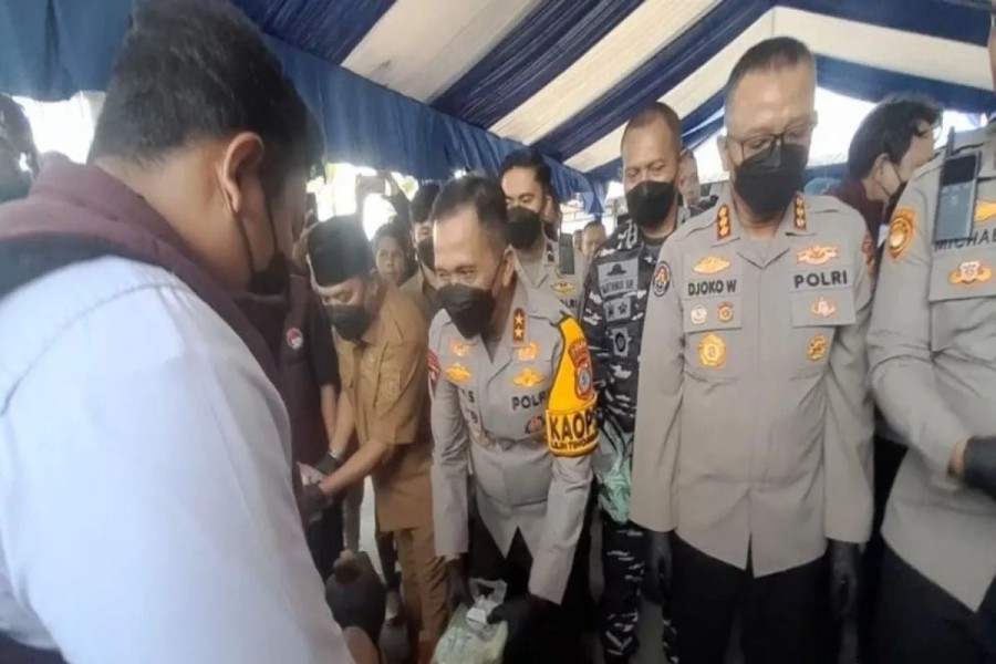 Polda-Sulteng Musnahkan Sebanyak 60 kg Sabu Pengungkapan Jaringan Internasional