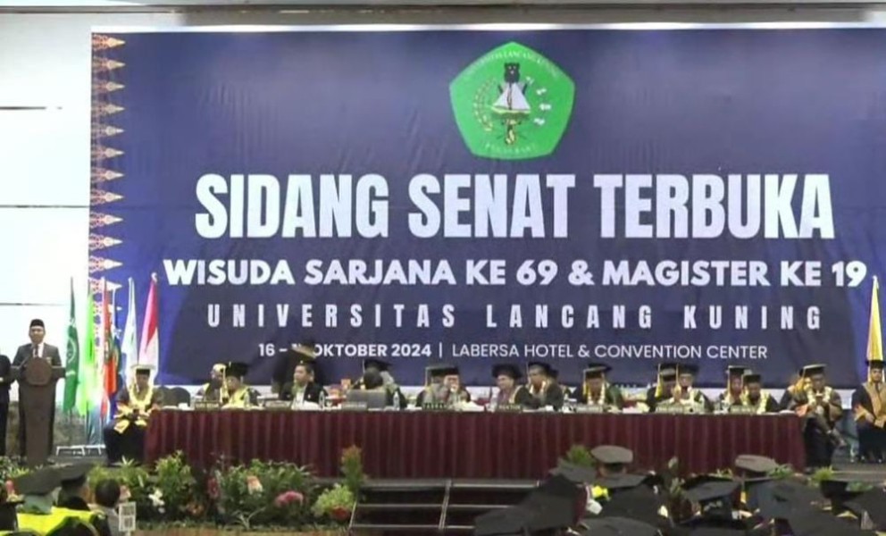 Unilak Wisuda 1.005 Mahasiswa, Pemprov Riau Dukung Pengembangan SDM