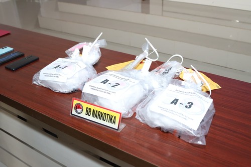 Tangkap Jaringan Narkotika Internasional, Polres Inhil Amankan 3 Kg Sabu dan Puluhan Butir Ekstasi