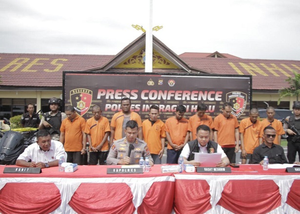 Amankan 33 Ranmor, Polres Inhu Ungkap Sindikat Curanmor dan Pemalsuan STNK