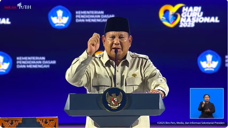 Bela Guru, Prabowo : Hai Orangtua, Kalau Guru Keras Jangan-Jangan Anakmu Nakal
