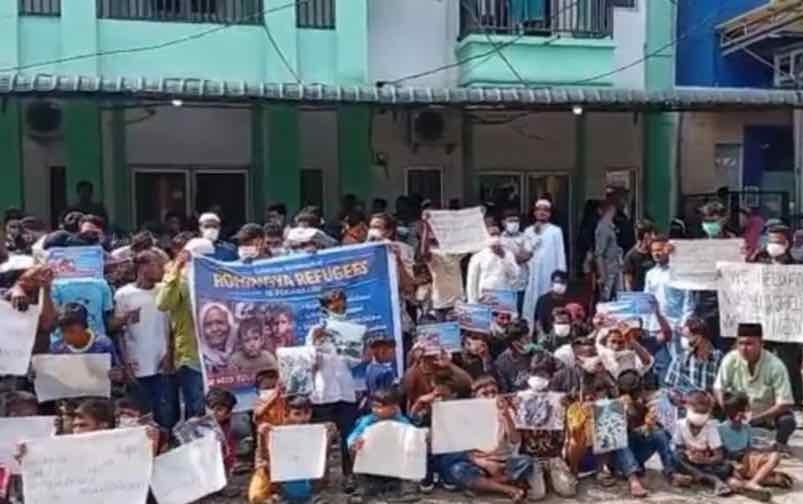 Pengungsi Rohingya di Pekanbaru Tuntut Biaya Hidup Layak dan Fasilitas Memadai