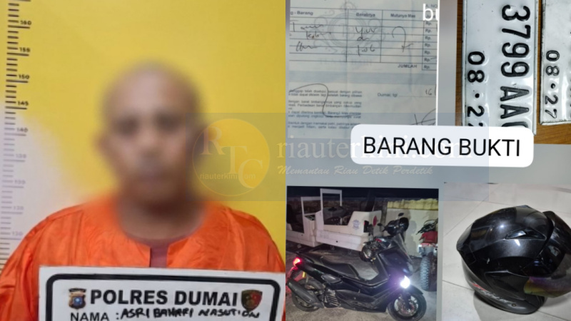 Beraksi Sembilan TKP, Polres Dumai Bekuk Residivis Spesialis Jambret