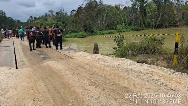 Mobil Angkutan Pekerja Terjun ke Sungai di Pelalawan, 3 Balita Tewas-12 Hilang