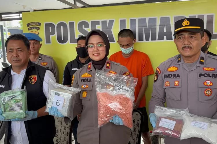 Gerebek Sebuah Rumah di Jalan Karya, Polsek Limapuluh Sita Narkoba Senilai Rp7,5 Miliar